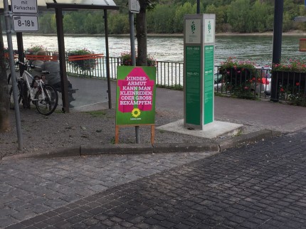 Wahlplakat 2017 an der Fähre